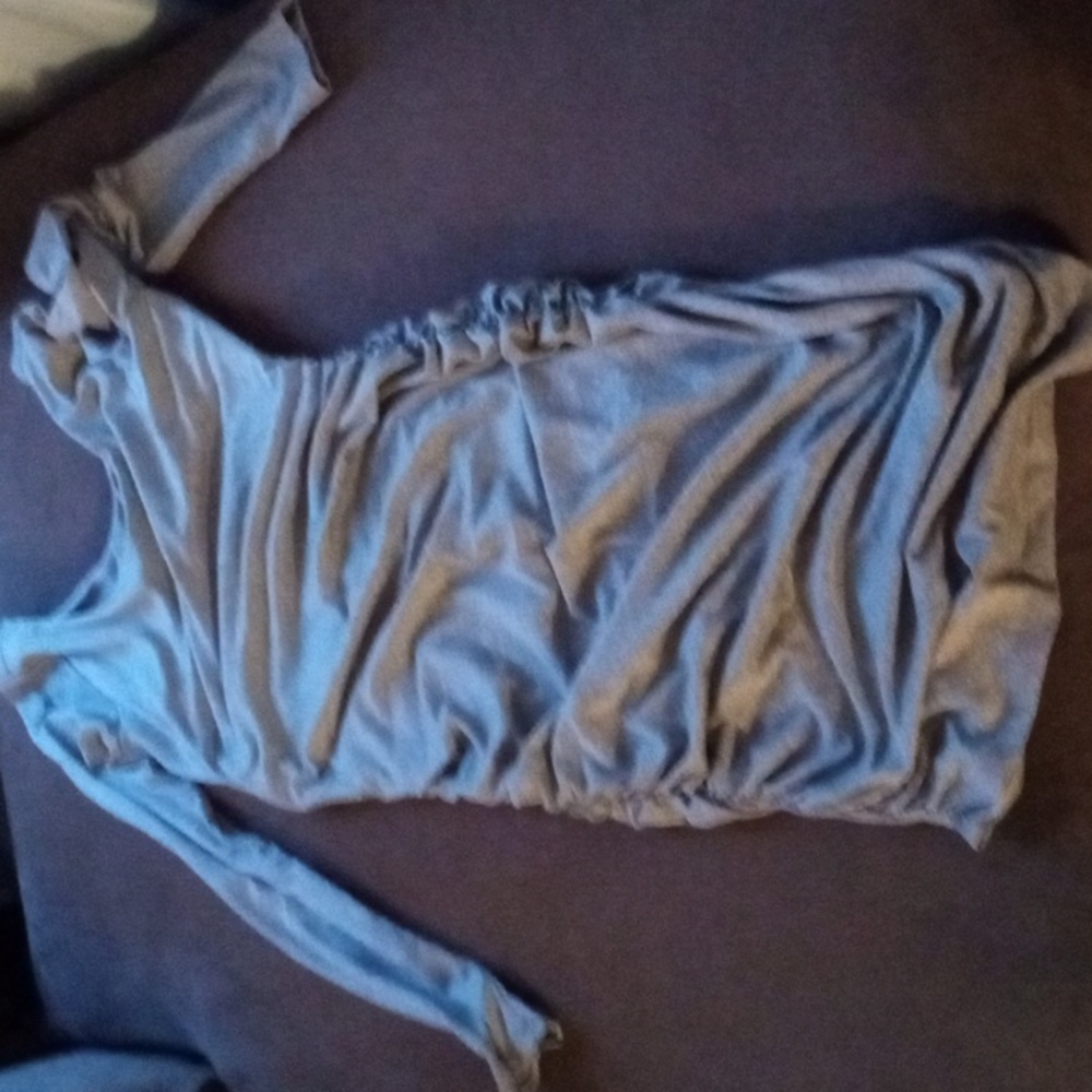Sexy Grey Cocktail Dress Size Large a little of the back out